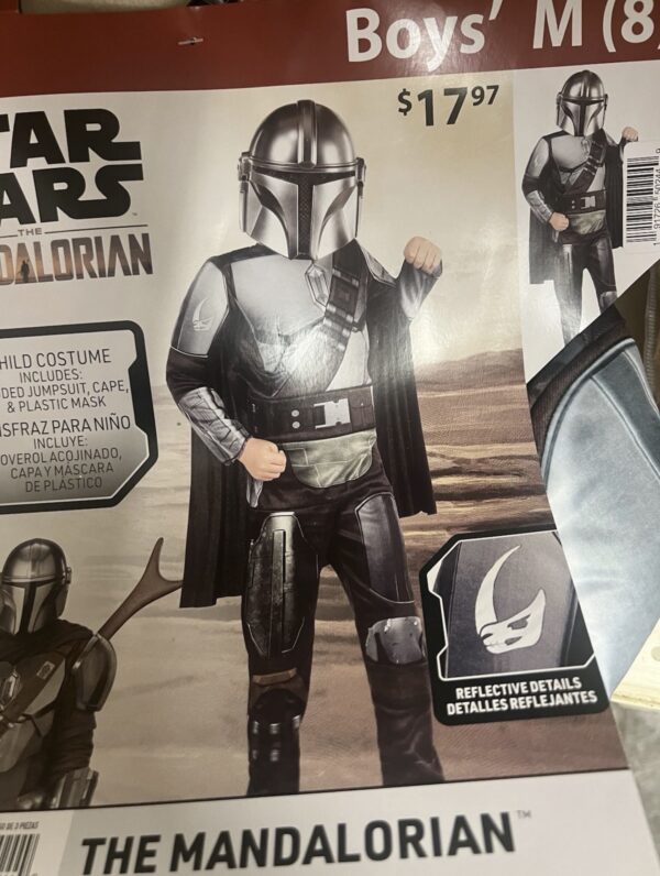 Star Wars Kids' The Mandalorian  Halloween Costume Apparel Set Medium 7-8 NWT