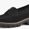 Blondo Women's Waterproof Dulce Loafer Black Suede Size 7W