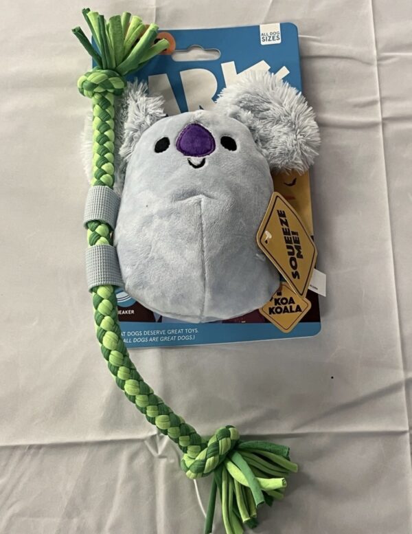 Koa Koala Bark Tug It Dog Toy With Squeaker
