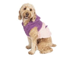 Justice Dog Sweater Coat Clothes Hoodie Hooded SMALL Plush Storage Pocket