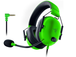 Razer BlackShark V2 X Gaming Headset – 7.1 Surround Sound, 50mm Drivers, 3.5mm Audio Jack – Green