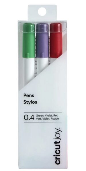 Cricut Joy Fine Point Pens 0.4 Red/Green/Violet (3 count)