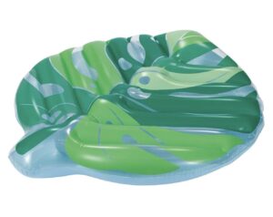 Bluescape Green Leaf Inflatable Pool Float, for Kids & Adults, Age 9 & Up