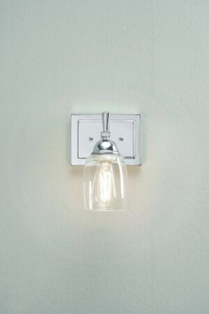 Better Homes & Gardens Chandler Industrial 1-Light Indoor Wall Sconce, Chrome