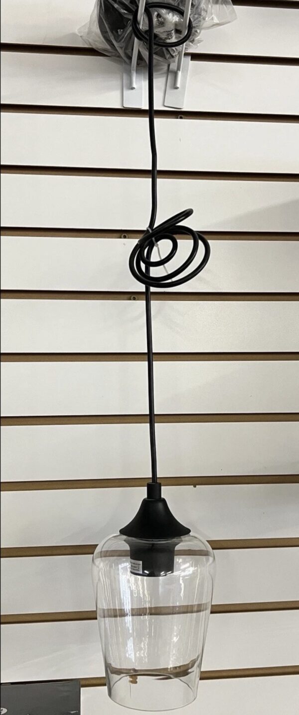 Toltec Lighting Stem Hung Mini Pendant, Matte Black Finish