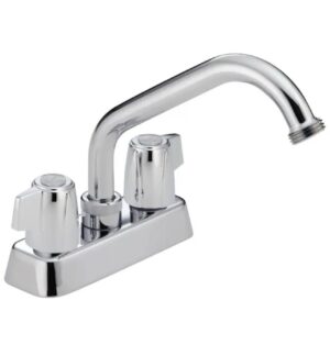 Delta Chrome 2-handle Deck-mountUtility Faucet