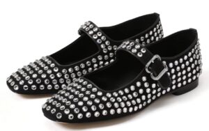 Sam Edelman Women's Alvin Slip-On Loafer Black Leather With Gem