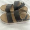 Time and Tru Comfort Platform Sandals Women's Shoes Black US Size 8