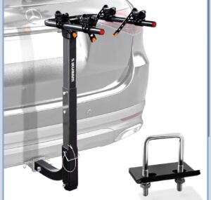 Saris Bike Rack Bones Hitch Carrier Black, Mounts 2 Bikes