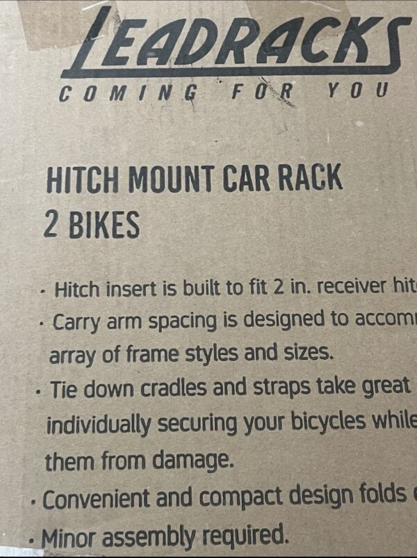 Saris Bike Rack Bones Hitch Carrier Black, Mounts 2 Bikes