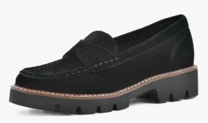 Blondo Women's Waterproof Dulce Loafer Black Suede Size 7W