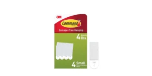 Command Picture Hanging Strips, White, Small, 4Sets of Strips/Pack