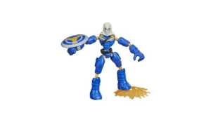 Avengers Marvel Bend and Flex Action Figure Toy, 6-Inch Flexible Taskmaster