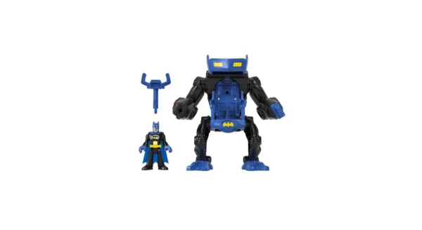 Imaginext DC Super Friends Batman Battling Robot,3-Piece Figure Set