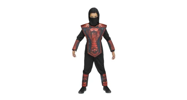 s-l1600 (8) Red Cobra Ninja Halloween Costume for Children, Boys Size L (10/12),by Fun World
