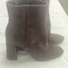 Sam Edelman Saige Bootie Chocolate , Pointed Toe, Mid Heel, Ankle, Size 7.5