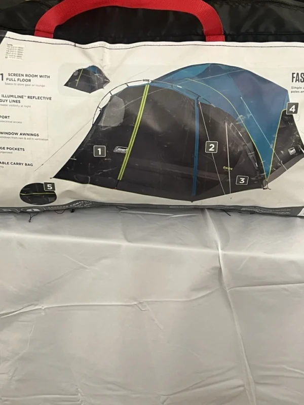 Coleman 8-Person Carlsbad Dark Room DomeCamping Tent with Screen Room