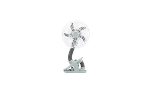 s-l960 (2) O2COOL 4 inch Portable Battery Powered Stroller clip Fan, Gray