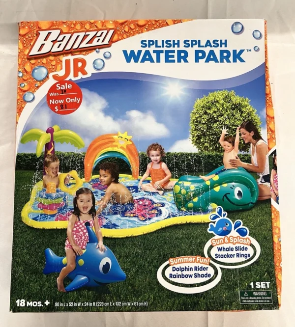 s-l960 (25) Banzai Jr. Splish Splash Water Park Outdoor Summer Play Center