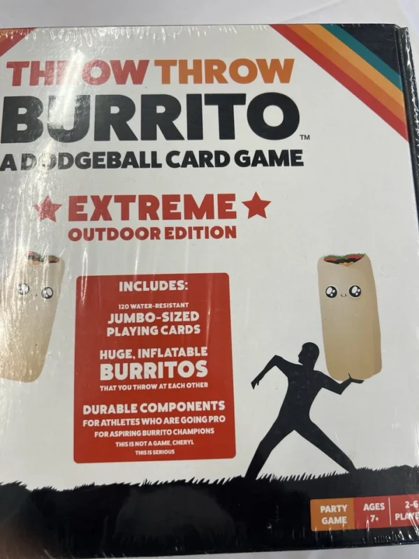 Throw Throw Burrito Extreme Outdoor Party Game by Exploding Kittens Ages 7 Up