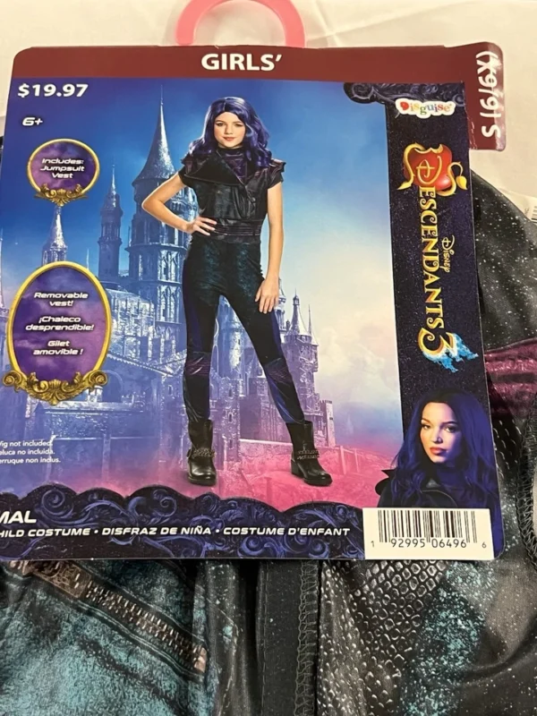 Girls Size Small (6-6x) Mal Classic Halloween Child Costume Disney Descendants 3