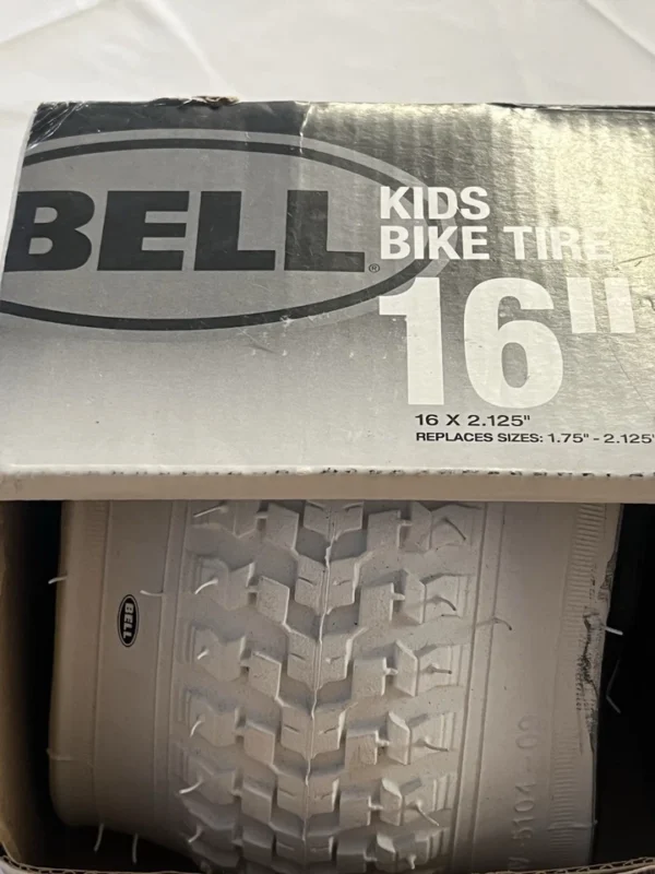 Bell Sports Standard Kids Bike Tire, 16" x 1.75-2.25",White