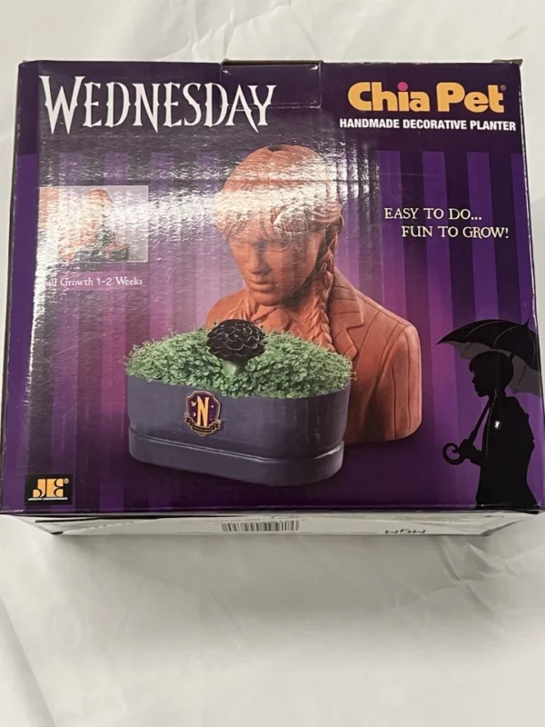 Chia Pet Wednesday (Wednesday) HandmadeDecorative Planter (1 count)