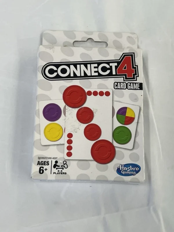 Connect 4 4-In-A-Row Game Card Game for Kids and Family Ages 6 and Up