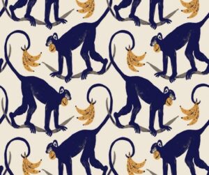 Monkey Play Peel & Stick Wallpaper - Opalhouse™: Removable Vinyl, Blue Decor