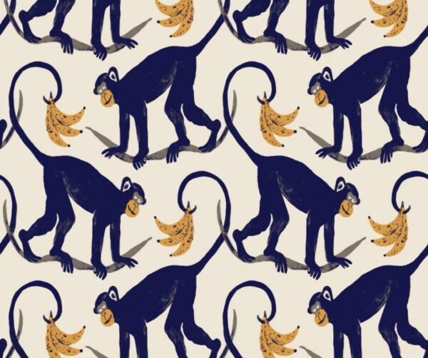 Monkey Play Peel & Stick Wallpaper - Opalhouse™: Removable Vinyl, Blue Decor