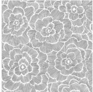 Nuwallpaper Charcoal Saraya Peel & Stick Wallpaper