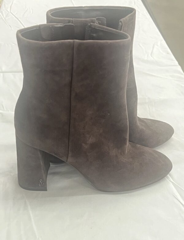 Sam Edelman Saige Bootie Chocolate , Pointed Toe, Mid Heel, Ankle, Size 7.5