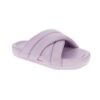 No Boundaries Women's Comfort Slide Sandals Size 9, Crisscross, Purple Size 7