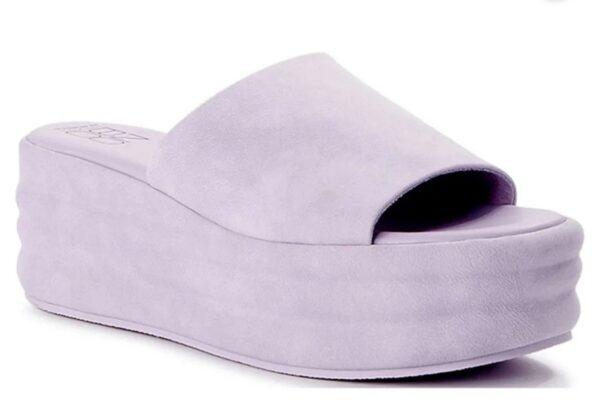Flatform Wedge Women’s Shoe No Boundaries  Shoes Heels Sandals Lavender size 8