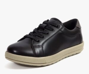 Screenshot Joshua lace-up fashion sneaker, Boys 3.5c, Black Leather