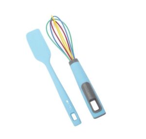 Tasty Silicone Mini Spatula and Whisk Baking Kitchen Gadgets Set, Tasty Blue