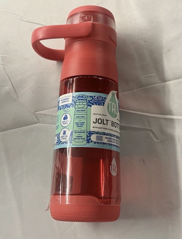 Tal Tritan Jolt 16 fl oz Water Bottle Pink, Easy-Carry, Soft Grip Handle 1 Pack