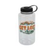 Ozark Trail 32 oz Get Lost Tritan Water Bottle, Wide Mouth, Leakproof, Clear