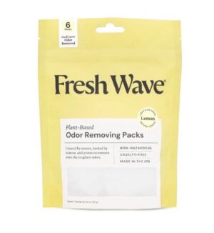 Fresh Wave Lemon Odor Eliminating & Deodorizing Packs Bag of 6 Safer Odor Free