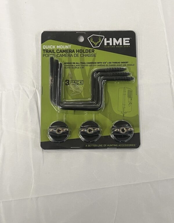 Hunting Made Easy Hunting Compact Desgin Quick Mount Trail Camera Holder,3 Count