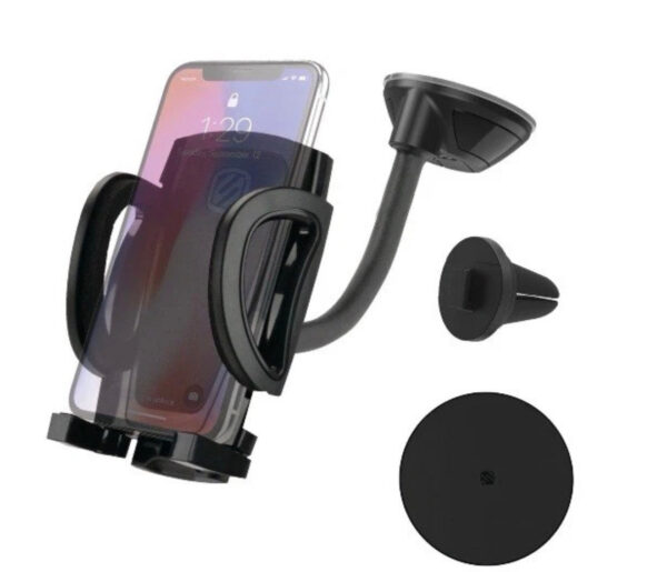 Scosche IHW10-SP1 4-in-1 Stick Grip Suction Cup Vent/Dash/Windshield Mount Kit B_0 Scosche IHW10-SP1 4-in-1 Stick Grip Suction Cup Vent/Dash/Windshield Mount Kit B