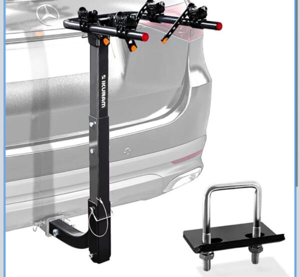 Saris Bike Rack Bones Hitch Carrier Black, Mounts 2 Bikes