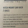 Saris Bike Rack Bones Hitch Carrier Black, Mounts 2 Bikes